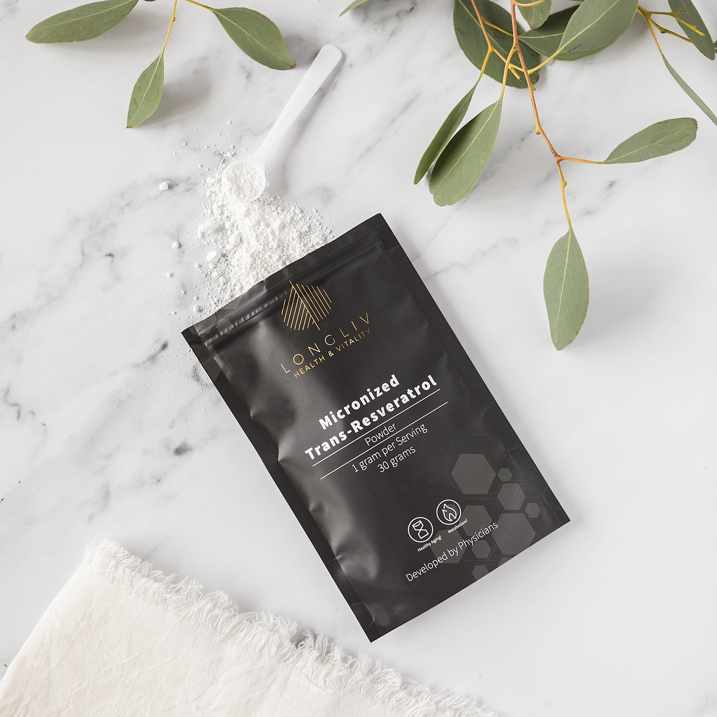 Micronized Trans-Resveratrol Powder 30gm | LonglivHealth